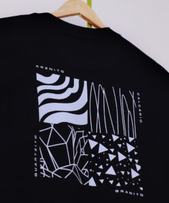 Alternative view of Camiseta Oversized ROCHAS - Preta (Estampa Branca)