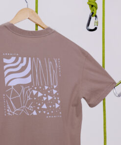 Alternative view of Camiseta Oversized ROCHAS - Beje (Estampa Branca)